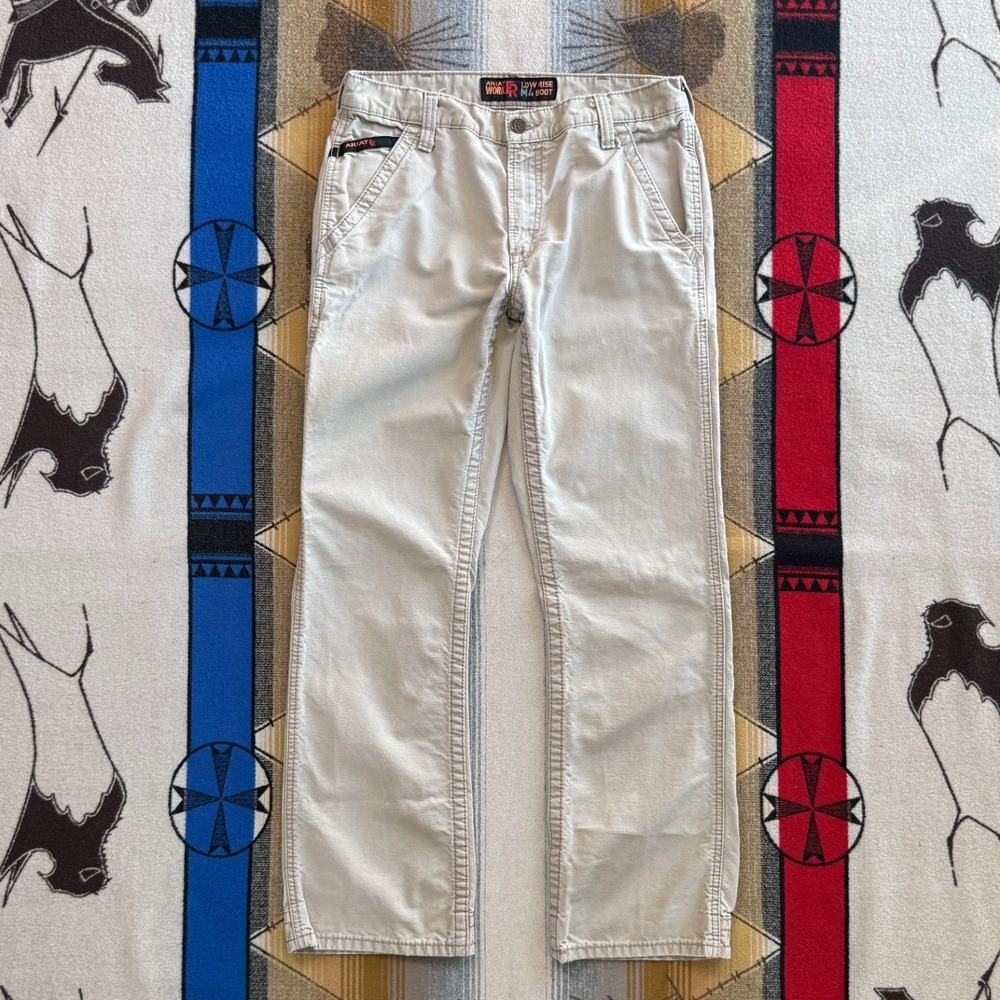 Ariat Work FR M4 Boot Low Rise Flame Resistant Khaki Pants 32x34 Mens